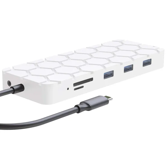 Guanda GD2 hub USB-C 13 in 1 argento 4K