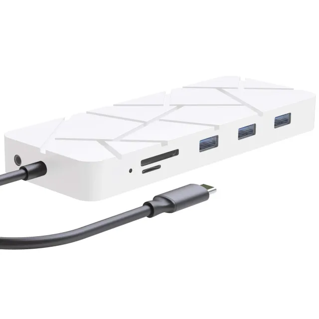 Guanda GD1 Hub USB-C 13 in 1 Argento 4K